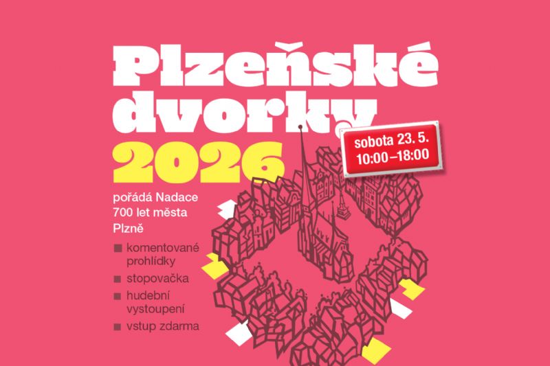 Plzeňské dvorky 23. května 2026
