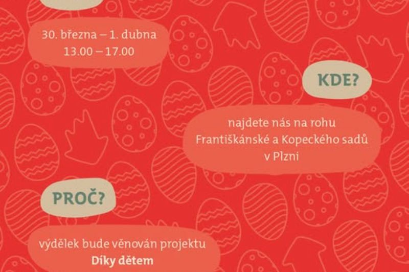 Skauti pomohou prodejem jarních dekorací projektu Díky dětem