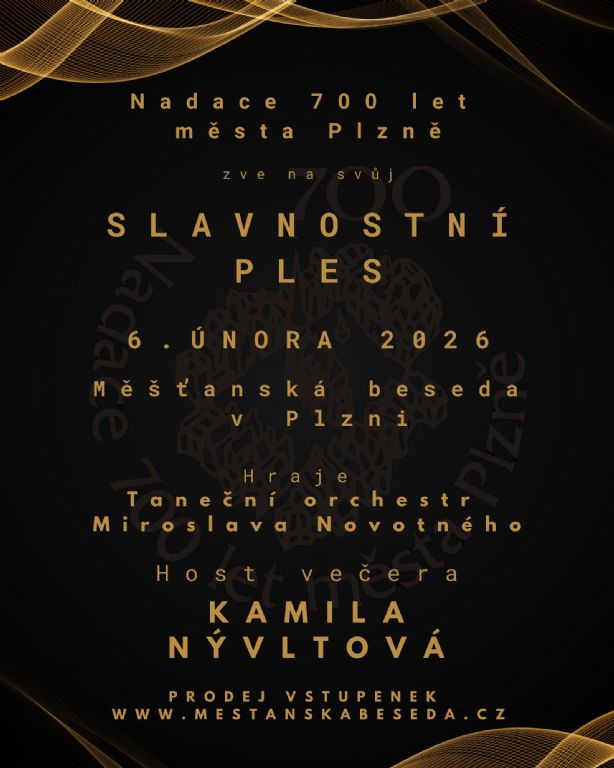 Slavnostní ples Nadace 700 let města Plzně