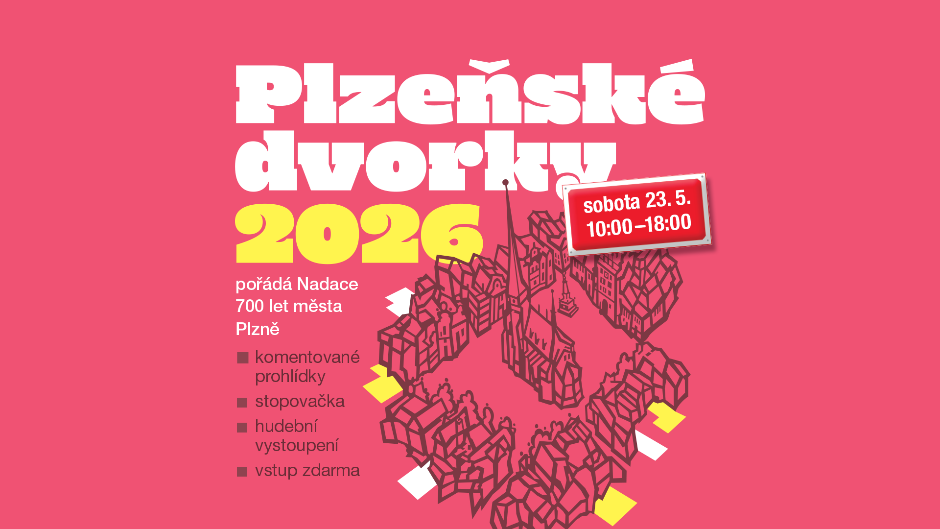 Plzeňské dvorky 23. května 2026